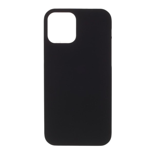 Rubberized Hard PC Suojakuori Protective Shell - iPhone 12 - Musta Black