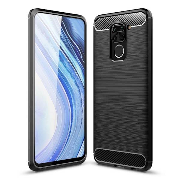 Carbon Fiber Texture TPU Back Shell - Xiaomi Punainenmi Note 9 Black
