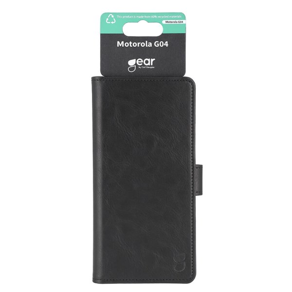 GEAR Wallet cover, sort til Motorola Moto G04 Black