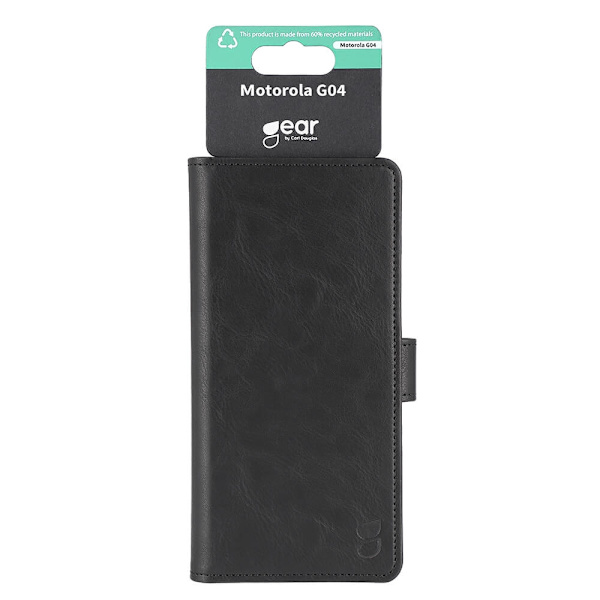 GEAR Wallet kotelo, musta Motorola Moto G04 Black