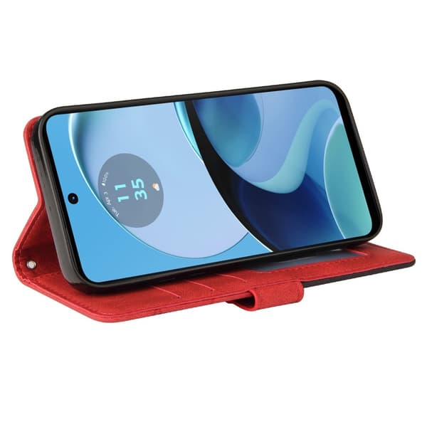 Til Motorola Moto G14 KT - serie - 1 dobbeltfarve Red