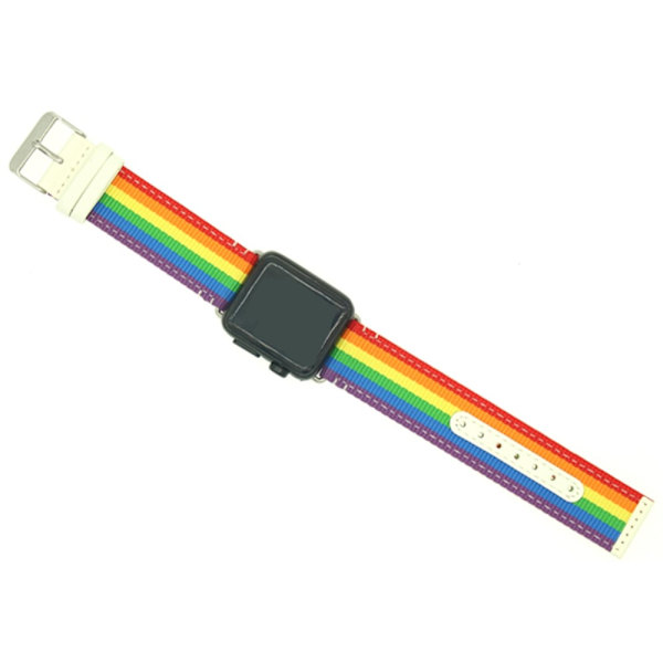Nylonrem til Apple Watch 3/2/1 42mm - Pride White