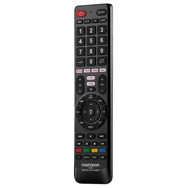 Fjärrkontroll CHUNGHOP TX-01E Universal TV-fjärrkontroll Ersättning Svart