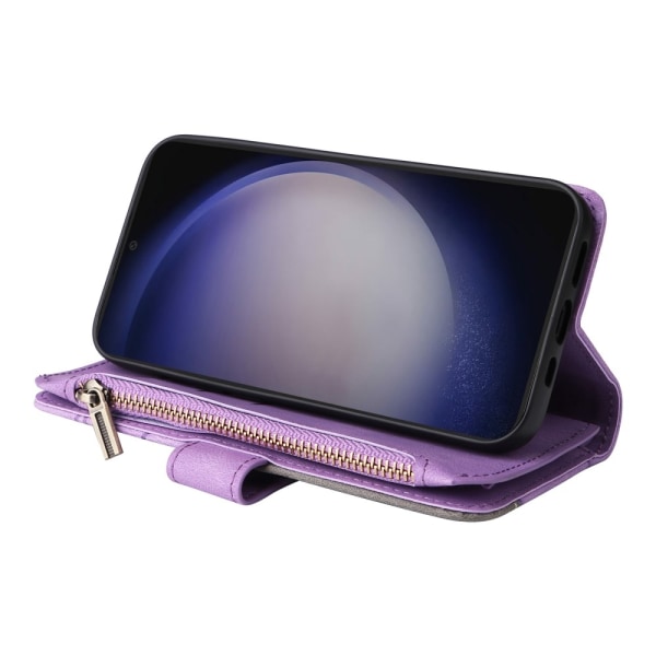 KT Multifunksjons Serie-5 For Samsung Galaxy S24+ Telefonveske Purple