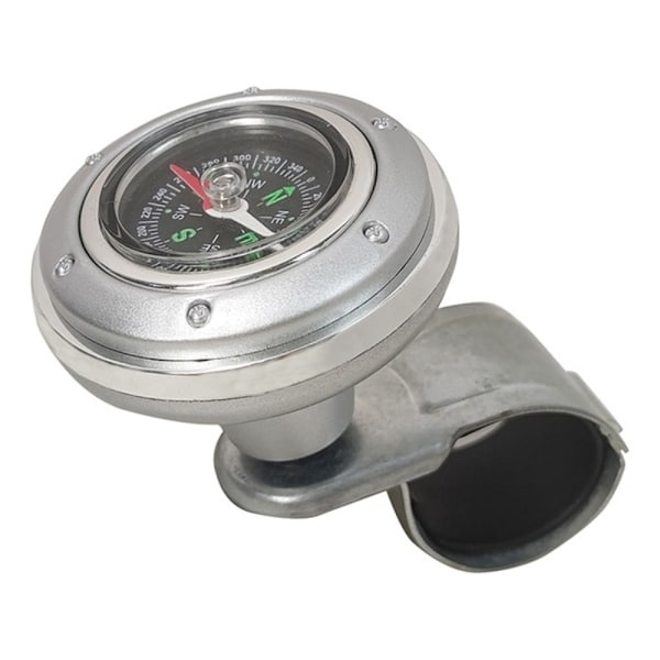 Knop Bil Rat Bil Rat Spinner Knop Kompas Bil Rathåndtag Silver