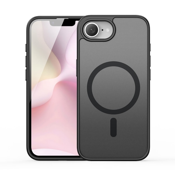 För iPhone 16e Fodral Kompatibelt med MagSafe DUX DUCIS Yind-serien Matt Fodral Svart