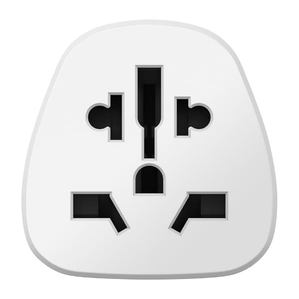 MOMAX 1-World 2500W universel rejseadapter og spændingsomformer White