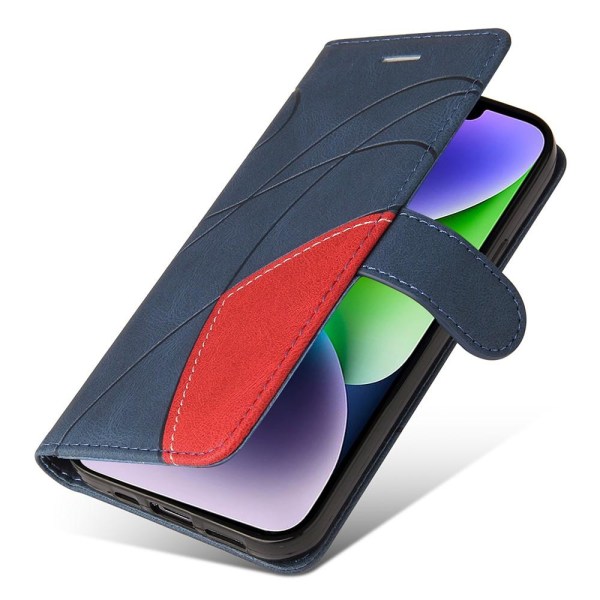 Til iPhone 15 Plus KT Series-1 Dobbeltfarvet etui Blue