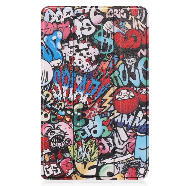 Tri-fold Fodral till Lenovo Tab M7 (1 Gen) - Graffiti multifärg