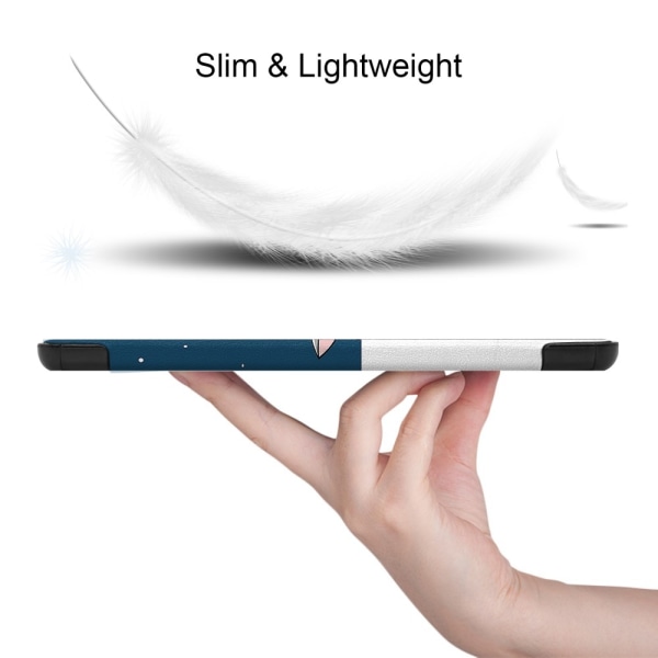 Tri-fold Smart-etui med stativ for Samsung Galaxy Tab S9 FE Multicolor