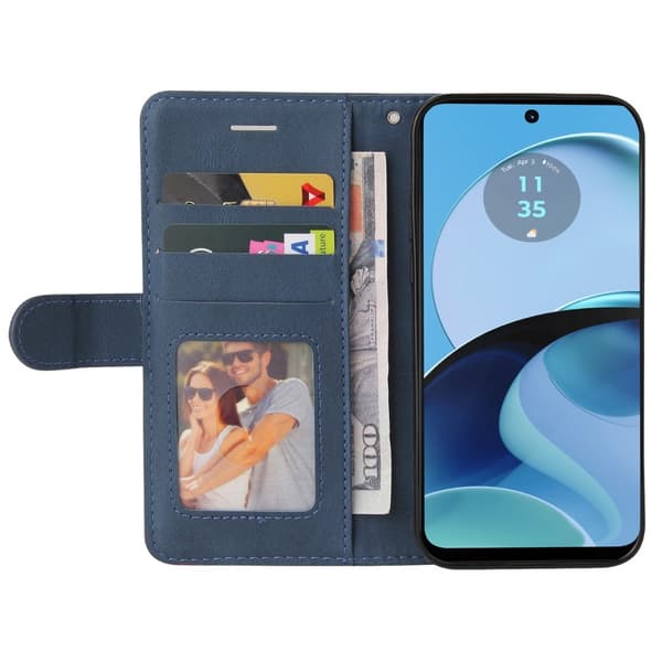 KT Plånboksfodral till Motorola Moto G14 - Blå Blå