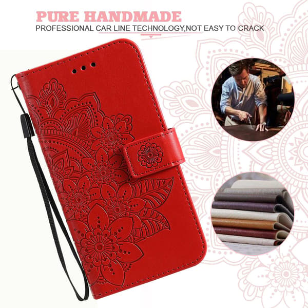 Xiaomi 17T Lompakkokotelo Mandala Red
