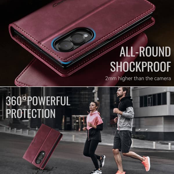 CASEME Telefonlommebokdeksel til Samsung Galaxy Z Fold8 Red