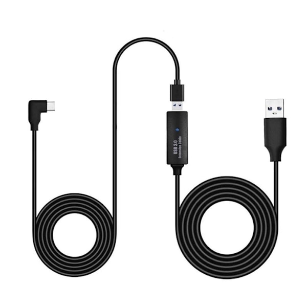 8 M VR Oculus Quest USB 3.0 Kabel USB C to A High-Speed Data Transfer Svart