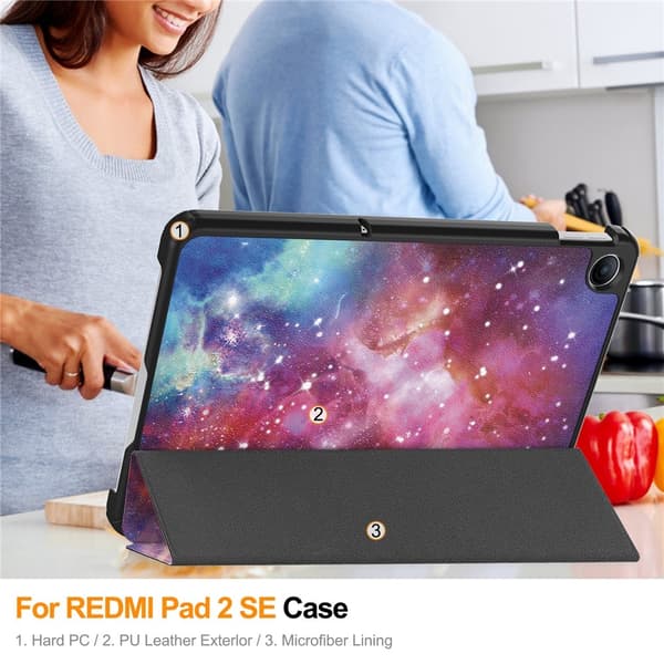 Xiaomi Redmi Pad 2 9.7 / Pad 2 SE Tabletin Suojakotelo Multicolor