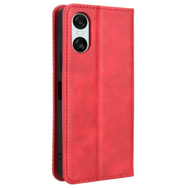 Wallet Stand Flip-telefonetui til Xperia 10 VI Red