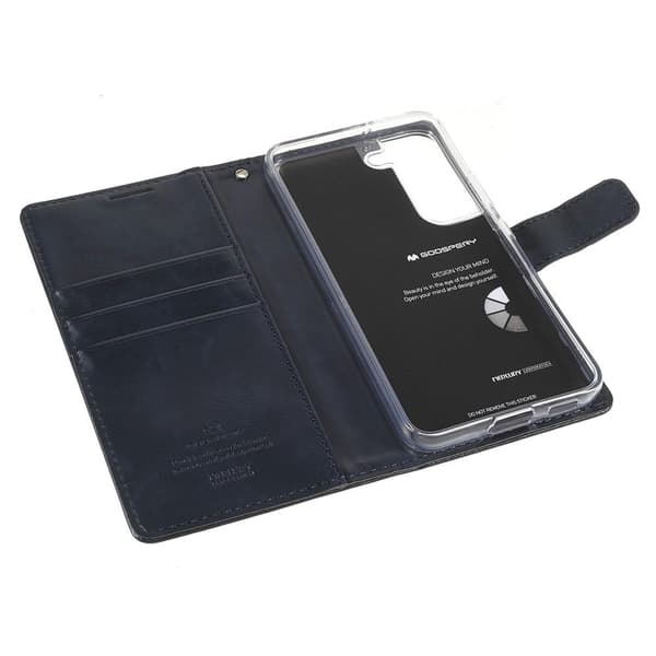 MERCURY GOOSPERY Blue Moon Etui Samsung Galaxy S22+ - Mørkeblå Blue