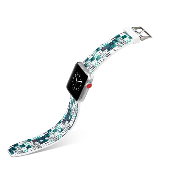 Silicone klockrem för Apple Watch 4 44mm, 3/2/1 42mm - Geometric multifärg