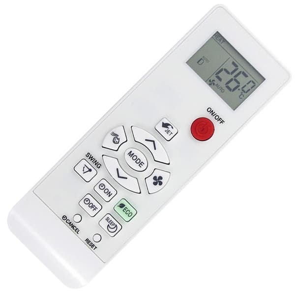 Sharp-ilmastointilaitteen CRMC-A937JBEZ-kaukosäätimen vaihto White