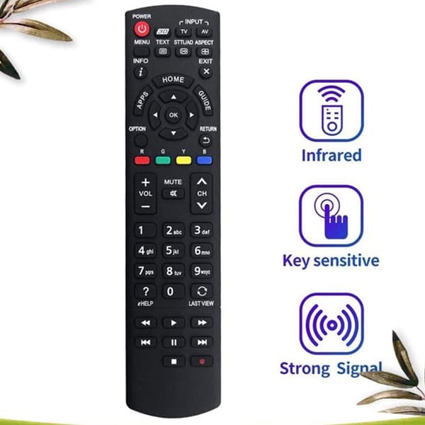 Fjernkontrollerstatning for N2QAYB000933 For Panasonic TV Black