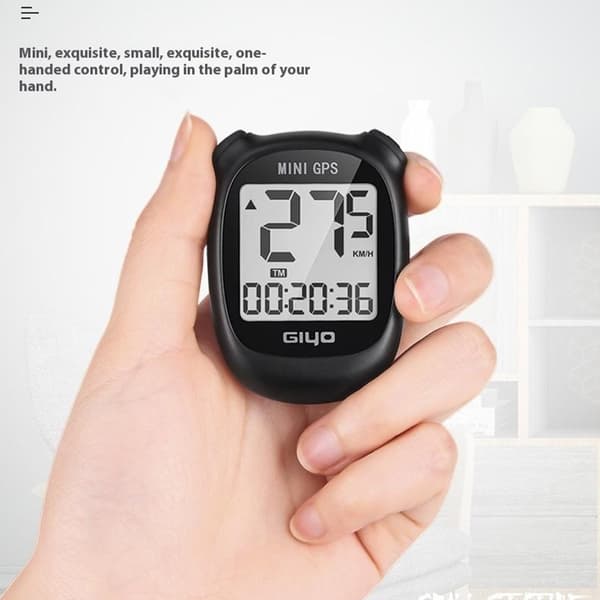 GIYO M3 Cykelcomputer GPS Vandtæt Trådløs Speedometer Kilometertæller Black