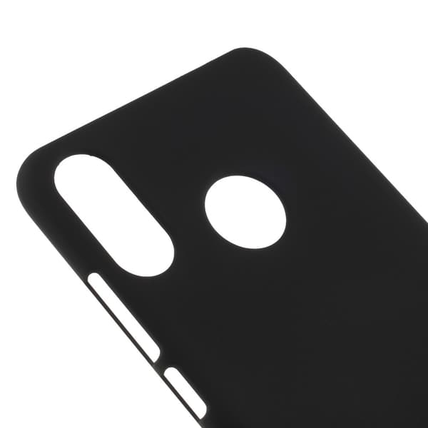 Huawei P30 Lite Rubberized HårdPlast Skal - Svart Svart