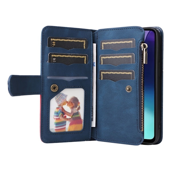 KT Wallet Case til Xiaomi Redmi 14C Blue