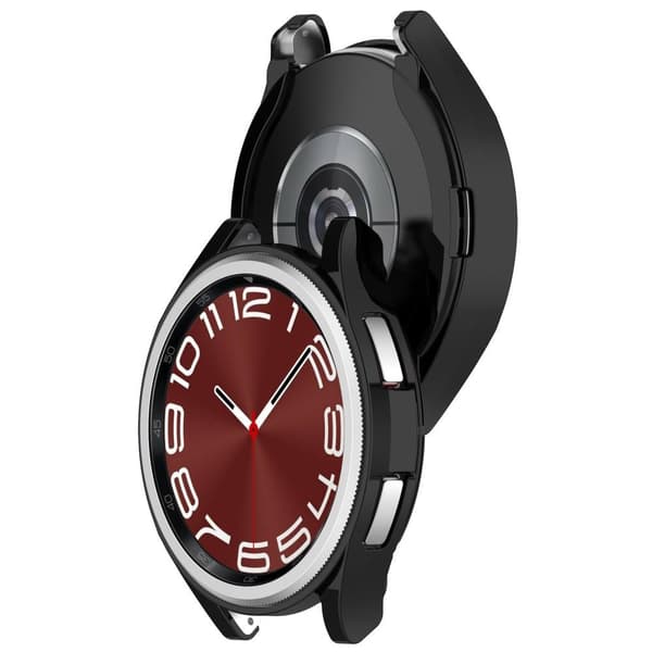 Fuld dækning TPU urkasse til Samsung Galaxy Watch6 43mm Black