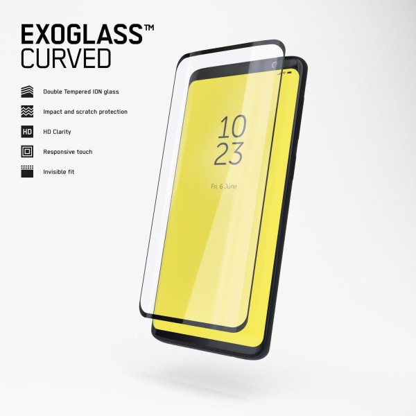 Copter Exoglass Buet Ramme iPhone 15 - Sort Fuldlim Transparent