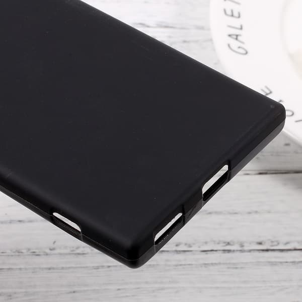 Sony Xperia XA1 Slim Matt TPU Cover - Sort Black