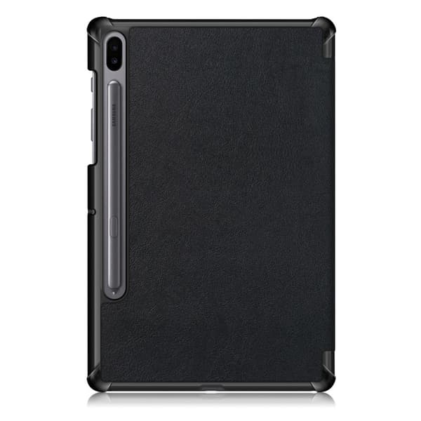 Tri - fold Stand Suojakuori - Samsung Galaxy Tab S6 - Musta Black