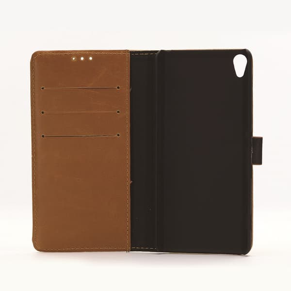 Sony Xperia XA Retro Lommebok - cover Brun Brown