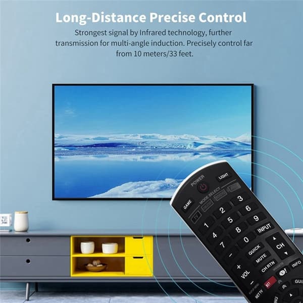 Fjernkontrollerstatning for CT-90367 For Toshiba TV Black