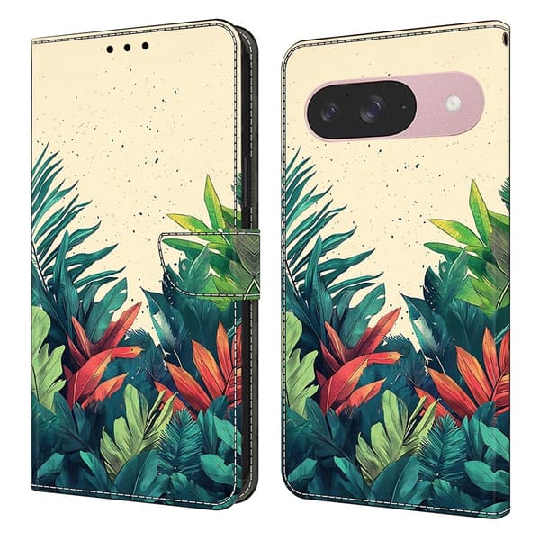 För Google Pixel 10 Pro / 10 / 9 Pro / 9 Plånboksfodral Mönstertryckt PU-läder Flip Stativ Mobilfodral multifärg