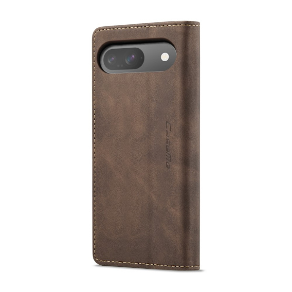 CASEME For Google Pixel 9 Pro / Pixel 9 Deksel med Kortlomme og Stativ Brown