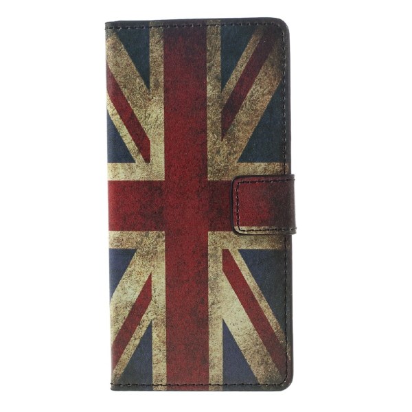 Sony Xperia XA Wallet Case Retro UK Flag Black
