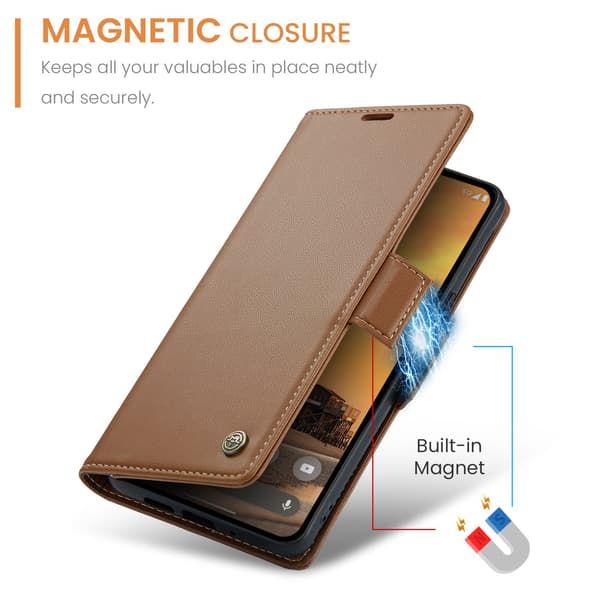 CASEME Til Google Pixel 10 Pro / 10 / 9 Pro / 9 Etui Stativ Telefon Cover Brown