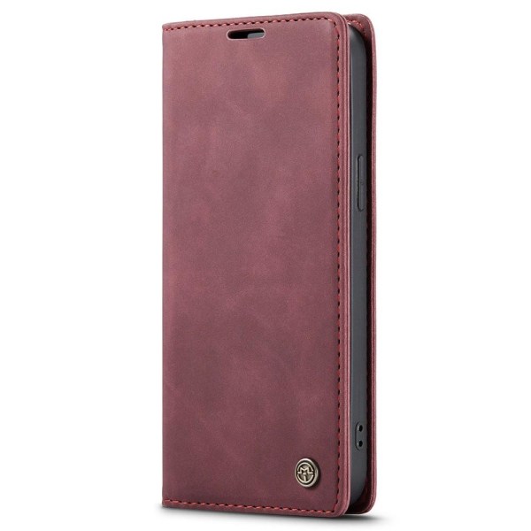 CASEME Retro tegnebog taske til iPhone 15 Plus - Rød Red