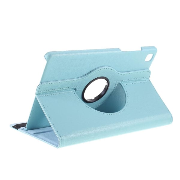 Litchi Taske Roterende Stativ Samsung Galaxy Tab A7 10.4 (2020) Blue