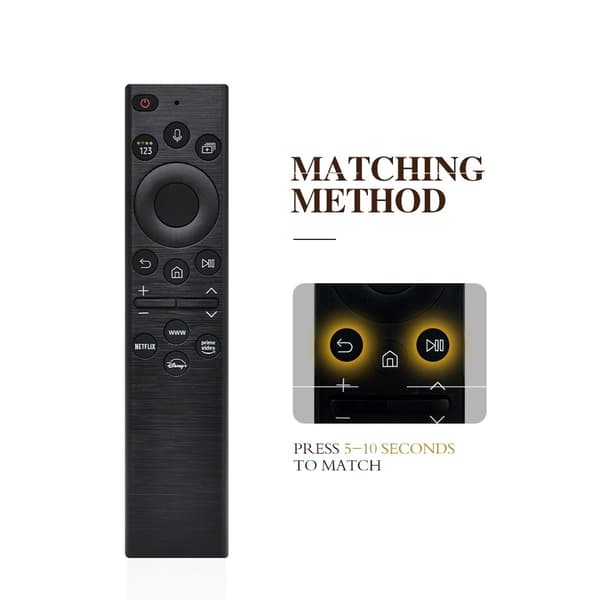 TV fjernkontroll Erstatning for BN59-01385D for Samsung TV stemmekontroll Black