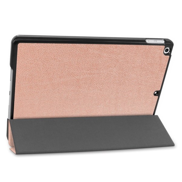 Apple iPad 10.2 2021/2020/2019 Trifoldbart Slim Fit Deksel - Rosa Gull Pink gold