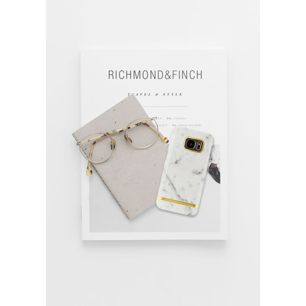 Richmond & Finch etui til Samsung Galaxy S8 - hvid marmor White
