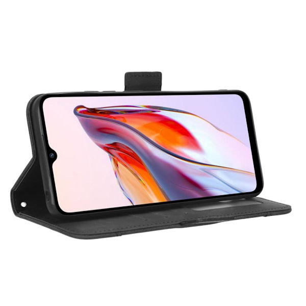 Lommebok Stativ Telefonveske for Xiaomi Redmi 12C Black