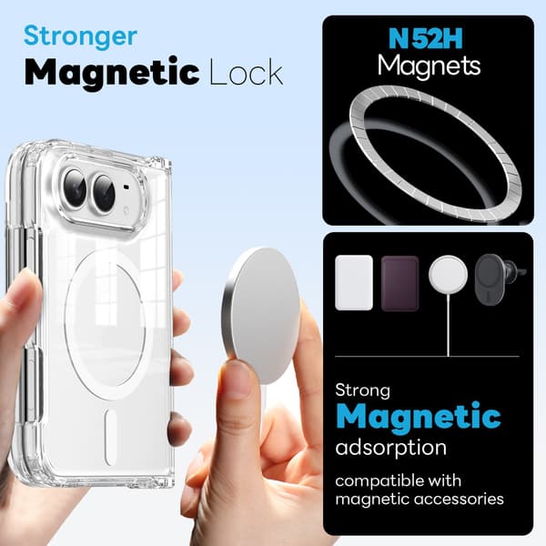 NORTHJO 5-i-1 telefonsæt til iPhone Duo Transparent