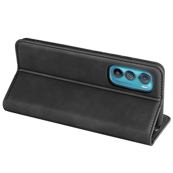Wallet Stand Telefontaske til Motorola Edge 30 - Sort Black