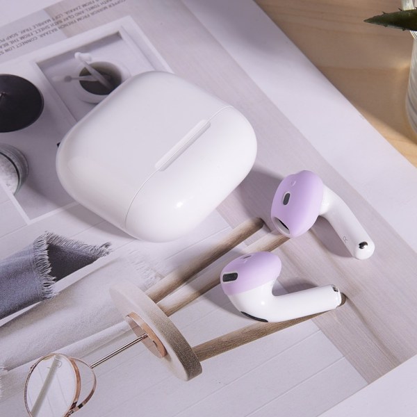 Til AirPods 4 ørepropper Anti-slip silikone etui Øreværne ørepropper - Blå Blue