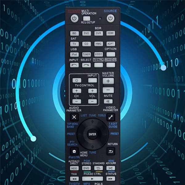 Fjernkontroll Utskiftning for AXD7613 for Pioneer AV-receiver Stereo System Black