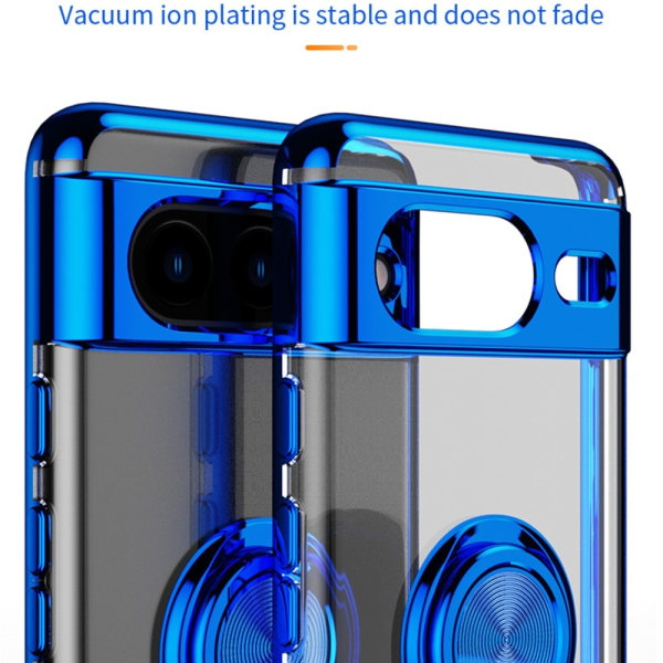 För Pixel 8 skal Finger Ring TPU Transparent