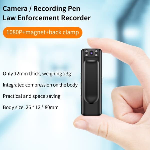 Infrarød Night Vision Full HD 1080P Got Camera Video Recorder Black
