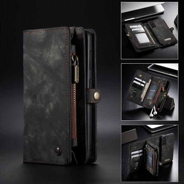 Samsung Galaxy S21+ (Plus) CASEME 2-i-1 Avtakbar - Grå/Svart Black